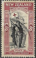 NEW ZEALAND 1946 Peace Issue - 8d. St George (Wellington College War Memorial Window) FU - Used Stamps