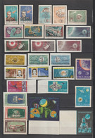 NORD VIETNAM - 1961/1971 - NON DENTELES / IMPERF. ! - 10 SERIES COMPLETES - COSMOS / ESPACE - Viêt-Nam