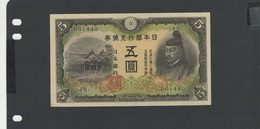 JAPON - Billet  5 Yen 1942 NEUF/UNC Pick-043 - Japón