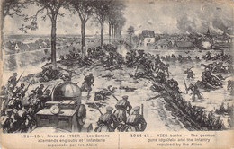 Guerre - 1914 1915 - Militaria - Rives De L'Yser - Les Canons Allemands Engloutis - Carte Postale Ancienne - War 1914-18