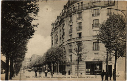 CPA PARIS 20e Avenue Gambetta Rue Ernest Lefevre F. Fleury (1248936) - Arrondissement: 20