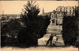 CPA TOUT PARIS 122 20e Square Du Pere-Lachaise Le Declin Et L'Aurore (1270564) - Arrondissement: 20