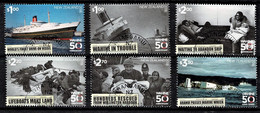 New Zealand 2018 Wahine Ferry Disaster - 50th Anniversary Set Of 6 Used - Oblitérés