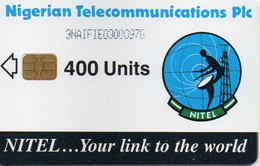 NIGERIA - CHIP CARD - EARTH STATION 400 UNITS - 3NAIFIE - BIG BATCH - Nigeria