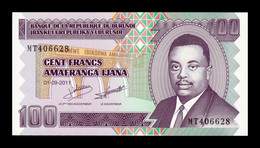 Burundi 100 Francs 2011 Pick 44b Sc Unc - Burundi