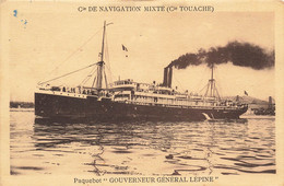 Bateau * Le Paquebot GOUVERNEUR GENERAL LEPINE * Navire Compagnie De Navigation Mixte , Compagnie Touache - Steamers