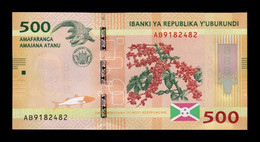 Burundi 500 Francs 2015 Pick 50a Sc Unc - Burundi
