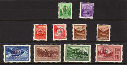 Liechtenstein -  (1934-35) -  Service  -    Timbres-Poste .  Surcharges -  Neufs** - MNH - Dienstzegels