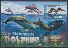 R12. Sierra Leone MNH 2016 Fauna - Fish - Dolphins - Dauphins