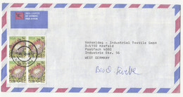 South Africa Air Mail Letter Cover Posted 1981 To Germany B230301 - Lettres & Documents