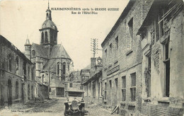 HARBONNIERES Après La Grande Guerre, Rue De L'hôtel-Dieu. (Poste) - Poste & Facteurs