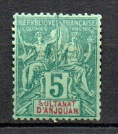 Col33 Colonie Anjouan N° 4 Neuf X MH Cote : 10,00€ - Unused Stamps