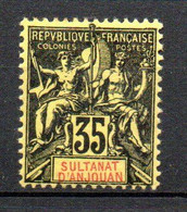 Col33 Colonie Anjouan N° 17 Neuf X MH Cote : 25,00€ - Unused Stamps