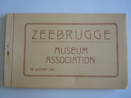 Zeebrugge Museum Association 28 August 1927 Carnet 6 Kaarten Cartes Over Duikboot Sousmarin Submarine C 3 - Zeebrugge