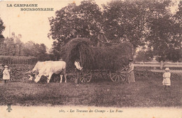 Agriculture - La Campagne Bourbonnaise - Les Travaux Des Champs - Les Foins - Boeuf  - Carte Postale Ancienne - Spannen