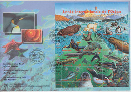 UNO  Geneva,  International Year Of The Ocean M/s  FDC (AN151 - Storia Postale