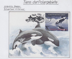 Romania 1993 Orca Maxicard (AN153) - Arctic Wildlife