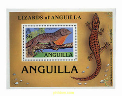 47167 MNH ANGUILLA 1989 REPTILES - Anguilla (1968-...)