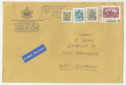 Canada Large Format Letter Cover Posted 198? To Germany B230301 - Lettres & Documents