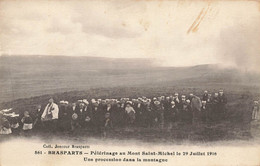 Brasparts * Pèlerinage Du Mont St Michel Le 29 Juillet 1916 * Procession Dans La Montagne * Fête Religieuse * Défilé - Andere & Zonder Classificatie