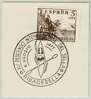 Spanien / Espana 1977, Sonderstempel Kanu / Canoe Ribadesella - Canoa