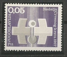 Yugoslavia Mi.Zw33P Proof Perforated MNH / ** 1967 Red  Cross - Sin Dentar, Pruebas De Impresión Y Variedades