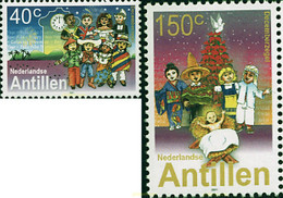 98051 MNH ANTILLAS HOLANDESAS 2001 NAVIDAD - Horlogerie