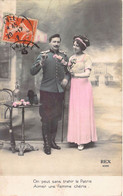 Militaria - Militaire écrit Une Lettre à Sa Femme - Flirt - On Peut Sans Trahir La Patrie.. - Carte Postale Ancienne - Patrióticos