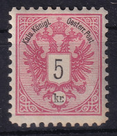 AUSTRIA 1883 - MLH - ANK 46E - Perf. 10 1/2 - Neufs