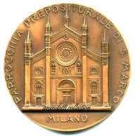 SAN MARCO MILANO 200° PARROCCHIA MEDAGLIA XVI BATTESIMO S. AGOSTINO 1987 - Firma's