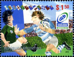 252494 MNH ARGENTINA 2010 CAMPEONATO DEL MUNDO DE RUGBY - Usati