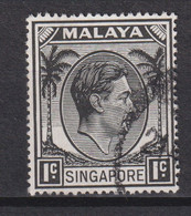 1952 Singapur - Malaya, Mi: SG 1C /  Yt:SG 1(B) , König George VI. Ausgabedatum 1952-05-21 Zähnung: K17½ X 18 - Singapour (...-1959)