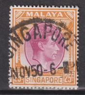 1950 Singapur - Malaya, Mi: SG 14C /  Yt:SG 14(B) , König George VI. Ausgabedatum 1950-02-09 Zähnung: K17½ X 18 - Singapore (...-1959)