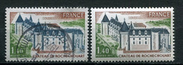 24826 FRANCE N°1809a°(Yvert) 1F40 Rochechouart : Toits Bleu Au Lieu De Noir + Normal (non Inclus)  1975  TB - Gebraucht
