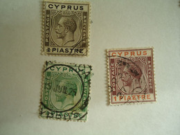 CYPRUS    USED STAMPS  3   KINGS WITH POSTMARK - Sonstige & Ohne Zuordnung