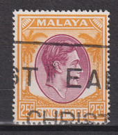 1950 Singapur - Malaya, Mi: SG 14C /  Yt:SG 14(B) , König George VI. Ausgabedatum 1950-02-09 Zähnung: K17½ X 18 - Singapour (...-1959)