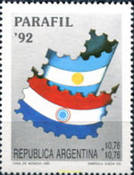 283689 MNH ARGENTINA 1992 EXPOSICION FILATELICA ARGENTINA-PARAGUAY - PARAFIL-92 - Usados