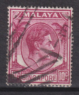 1950 Singapur - Malaya, Mi: SG 9C /  Yt:SG 9(B) , König George VI. Ausgabedatum 1950-02-09 Zähnung: K17½ X 18 - Singapur (...-1959)