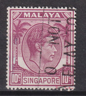 1950 Singapur - Malaya, Mi: SG 9C /  Yt:SG 9(B) , König George VI. Ausgabedatum 1950-02-09 Zähnung: K17½ X 18 - Singapour (...-1959)