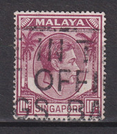 1950 Singapur - Malaya, Mi: SG 9C /  Yt:SG 9(B) , König George VI. Ausgabedatum 1950-02-09 Zähnung: K17½ X 18 - Singapour (...-1959)