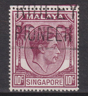 1950 Singapur - Malaya, Mi: SG 9C /  Yt:SG 9(B) , König George VI. Ausgabedatum 1950-02-09 Zähnung: K17½ X 18 - Singapour (...-1959)