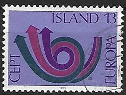 ISLANDE:  EUROPA :cor Postal N°424  Année:1973 - Oblitérés