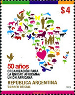 310839 MNH ARGENTINA 2013 UNION AFRICANA - Usados