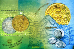 329867 MNH ARGENTINA 2014 ACUÑACION DE LA PRIMERA MONEDA - Gebraucht