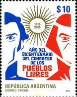 351853 MNH ARGENTINA 2015 BICENTENARIO CONGRESO - Usados