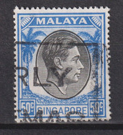 1950 Singapur - Malaya, Mi: SG 17C /  Yt:SG 17(B) , König George VI. Ausgabedatum 1950-02-09 Zähnung: K17½ X 18 - Singapour (...-1959)