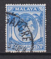 1950 Singapur - Malaya, Mi: SG 17C /  Yt:SG 17(B) , König George VI. Ausgabedatum 1950-02-09 Zähnung: K17½ X 18 - Singapur (...-1959)