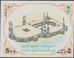 613600 MNH ARABIA SAUDITA 1990 PEREGRINACION A LA MECA - Mosquées & Synagogues