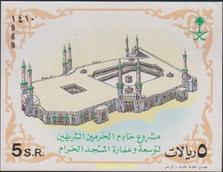 613602 MNH ARABIA SAUDITA 1990 PEREGRINACION A LA MECA - Mosquées & Synagogues