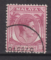 1948 Singapur - Malaya, Mi: SG 19A /  Yt:SG 9(A) , König George VI. Ausgabedatum 1948-09-01 Zähnung: K14 - Singapour (...-1959)